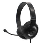 AVID AE-55 Black and Silver Headphone with Microphone and USB 2.0 Plug